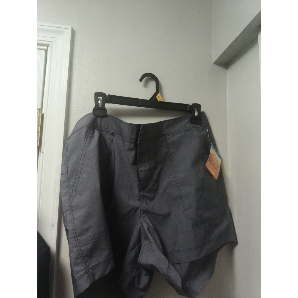 Columbia Longer Days Shorts Womens Gray Size 16/48  Active Fit 4"Ins. UPF  New